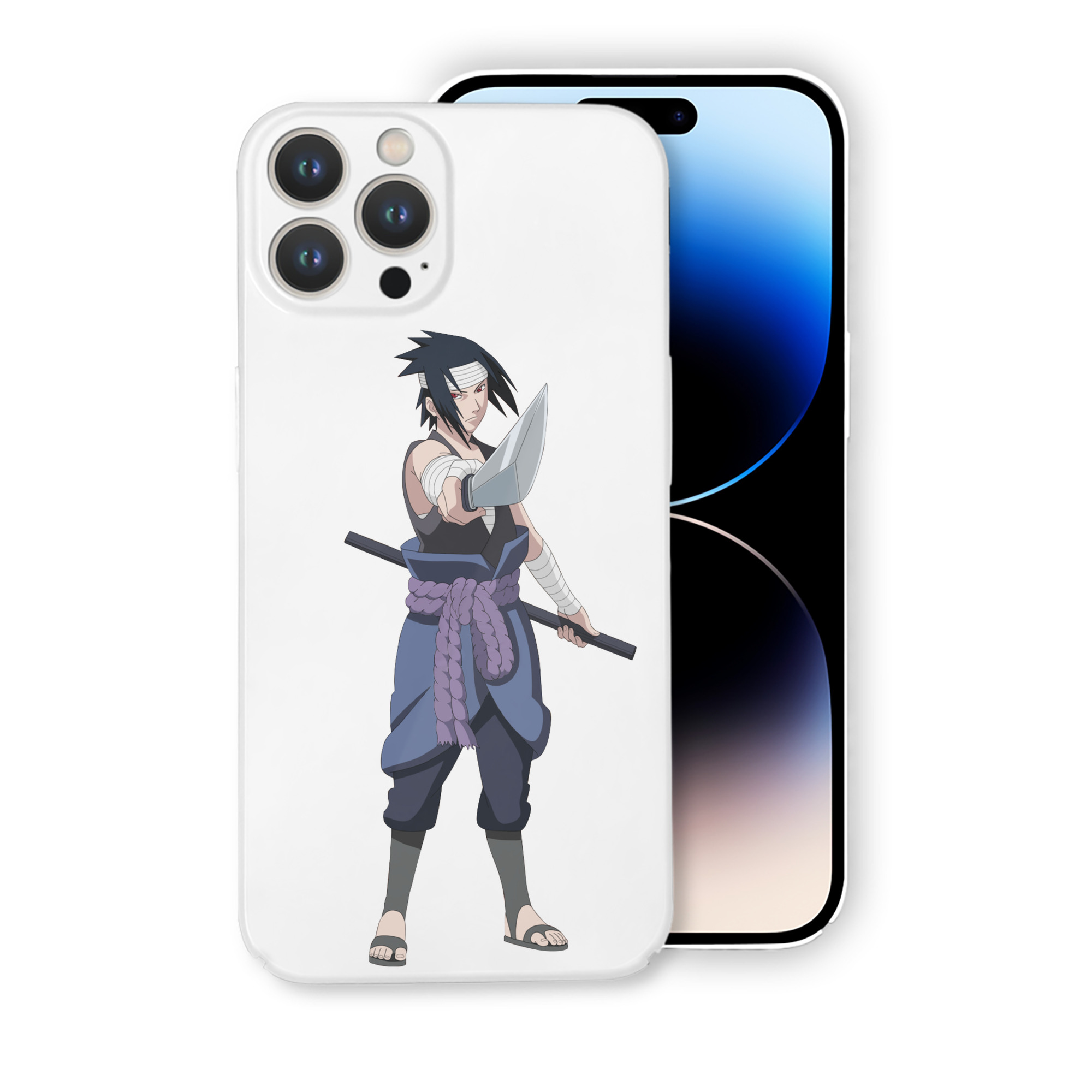 （画像用） NARUTO -ナルト- うちは サスケ Uchiha Sasuke 【iPhone 14シリーズ対応】ハードケース